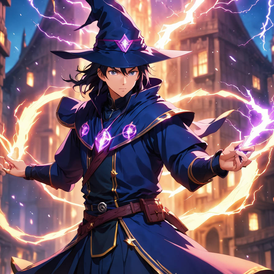 Magic Lightning Element Lightning Elemental Mage by gureifull on DeviantArt