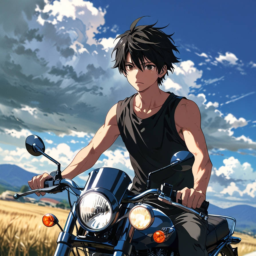Deviantart Riding Motorcycle ShikikannF- riding a motorcycle by gureifull on DeviantArt