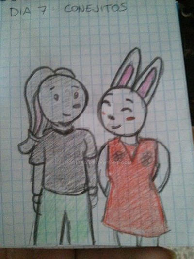 Dia 7 - DrawingAlongJuly Rabbits