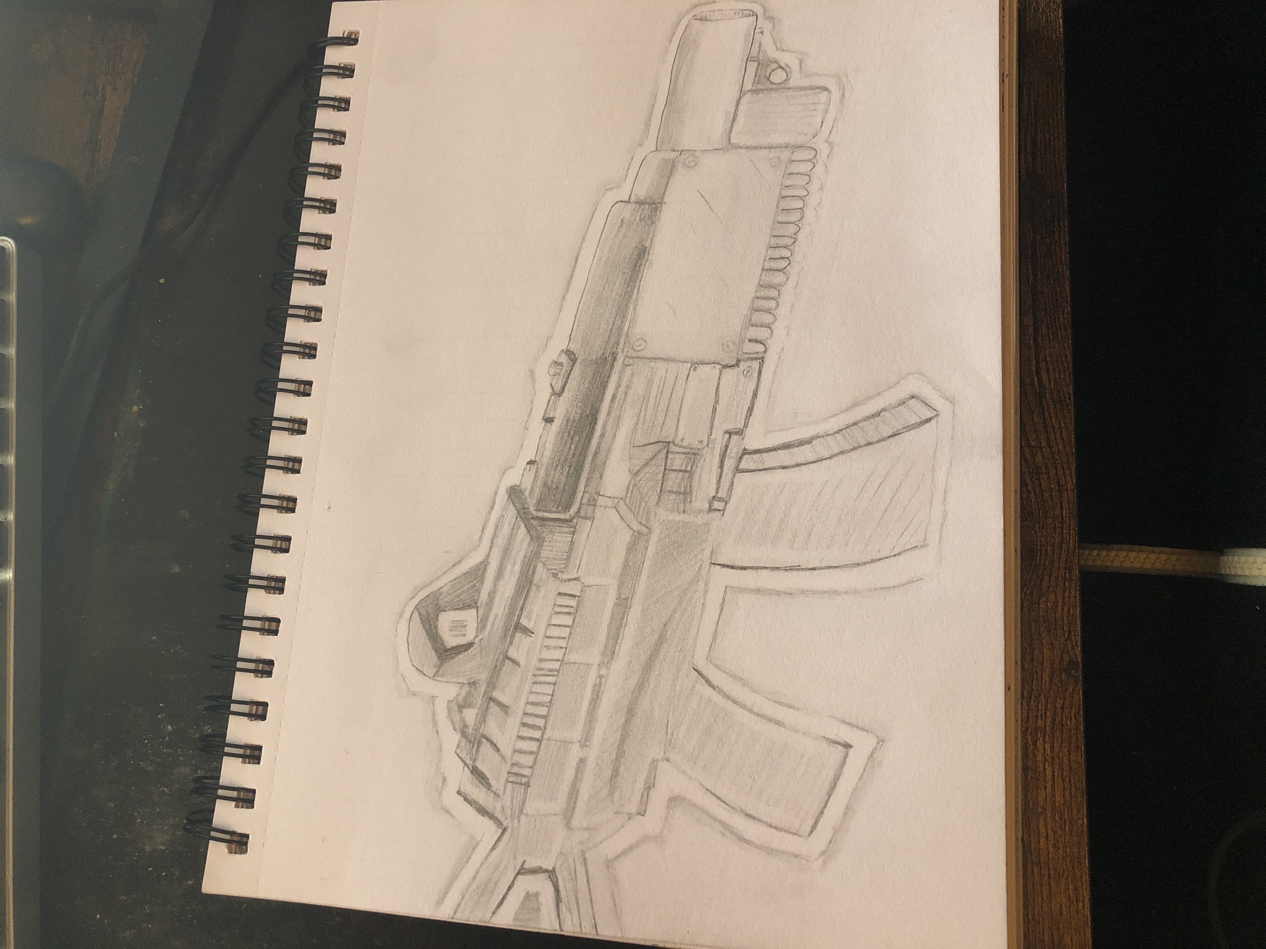 Assult Rifle Drawing Assault Rifle Drawing by MiMiCreatez on DeviantArt