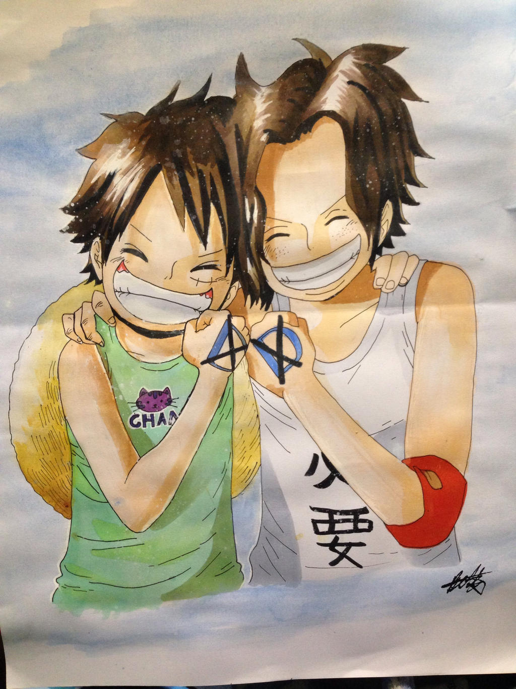 Luffy and Ace