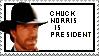 Chuck IS President stamp