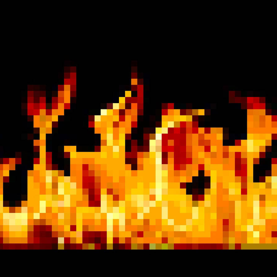 Flame pixels art by The-Elven-Gamer on DeviantArt