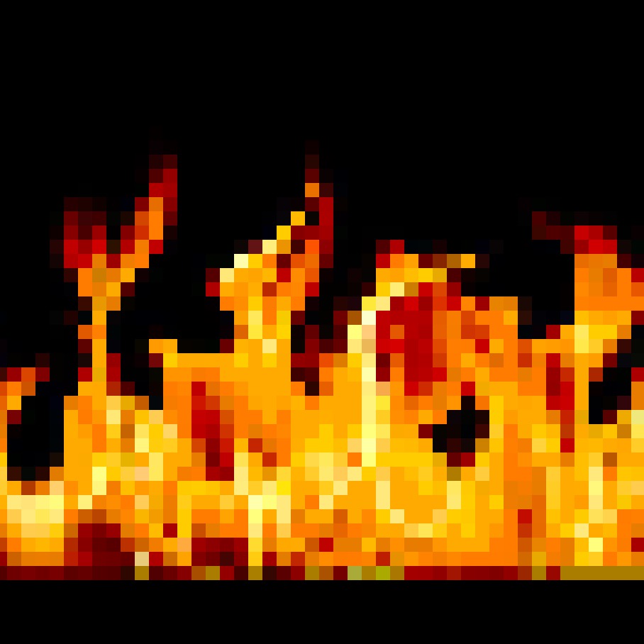 Flame pixels art by The-Elven-Gamer on DeviantArt