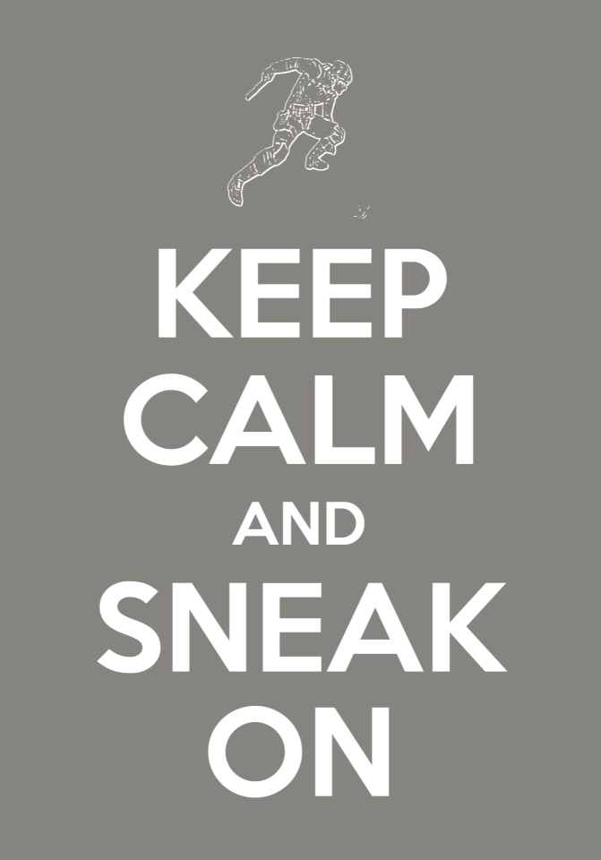 Keep calm poster-Solid Snake