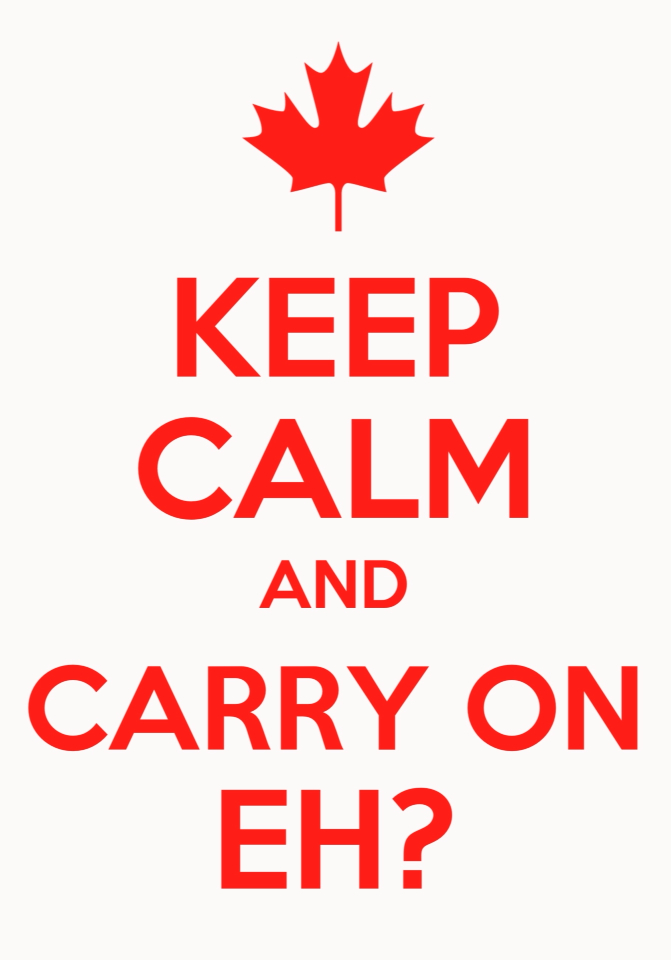 Keep calm poster-Canada