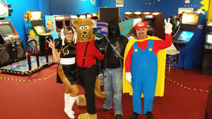 Halloween costumes at the Arcade