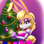 Bunnie decorates her tree