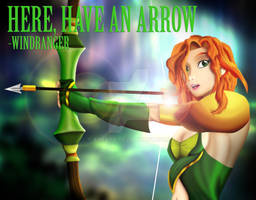 Windranger, Here have an arrow!