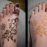 Henna'd my foot