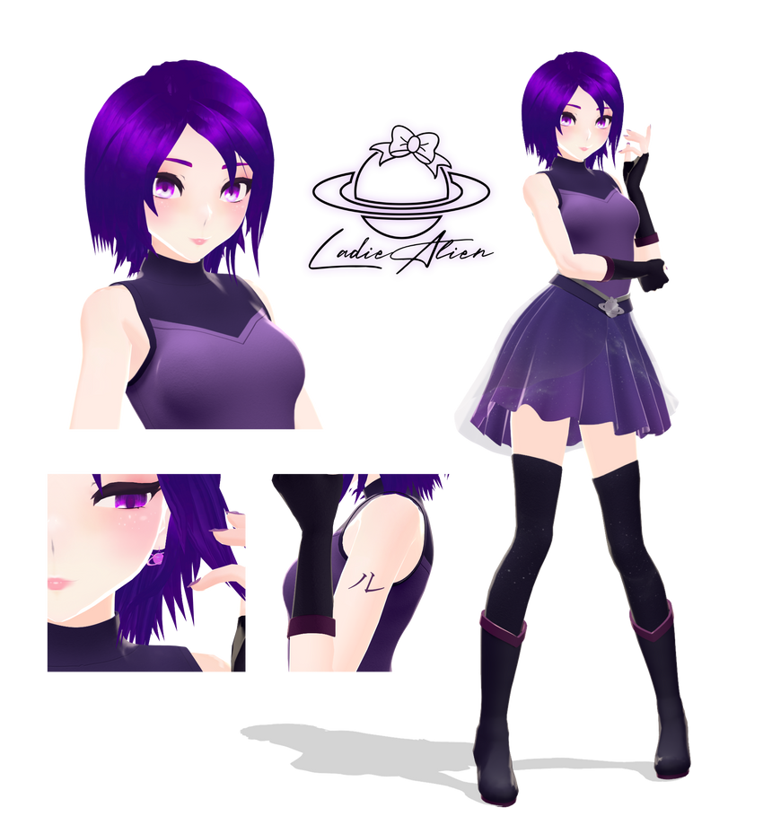 Mmd Computer Model MMD Original Model Showcase - Lu 2.0 by LadieAlienMMD on DeviantArt