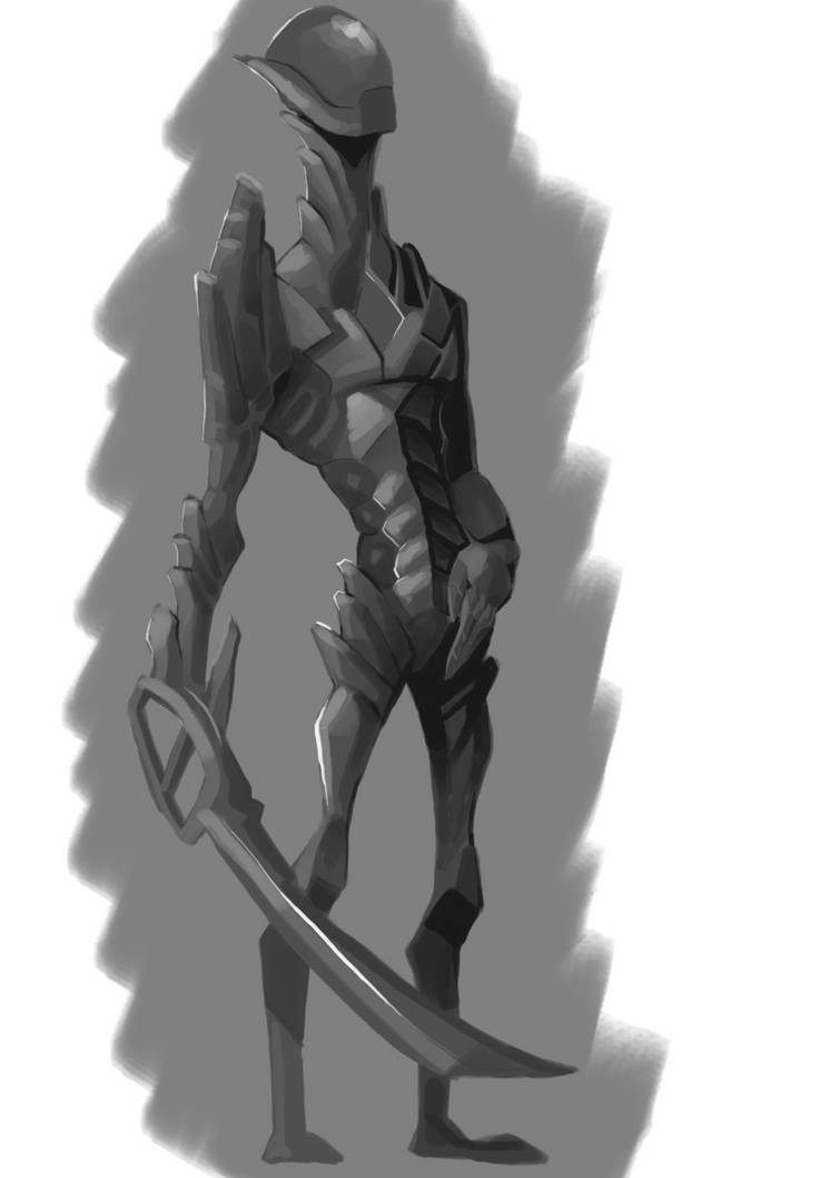 Grayscale sketch by TezLuh on DeviantArt