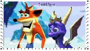 Crash and Spyro Stamp 2