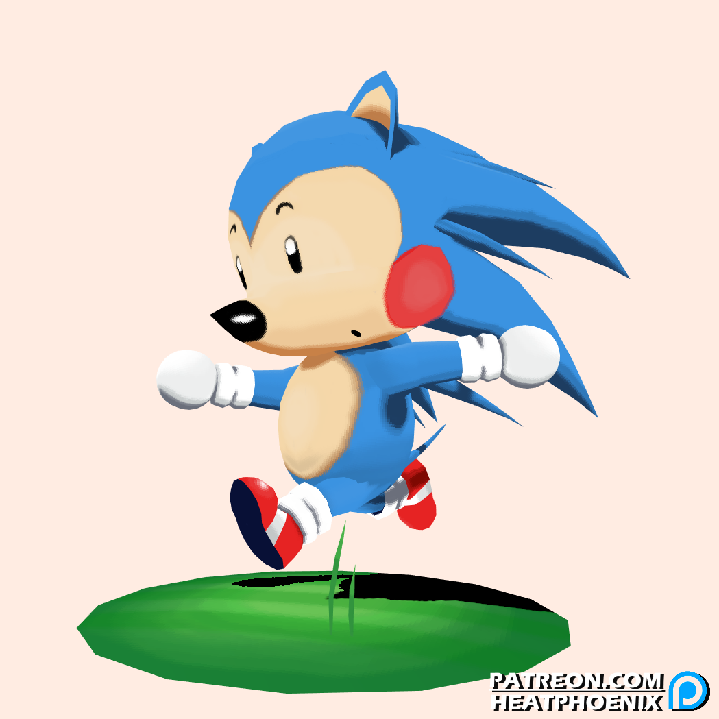 Sonic the Hedgehog - Animal Crossing-style 3D by HeatPhoenix on DeviantArt