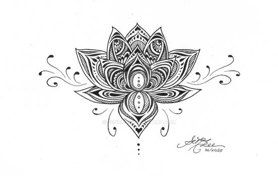 Mandala Lotus Tattoo Design