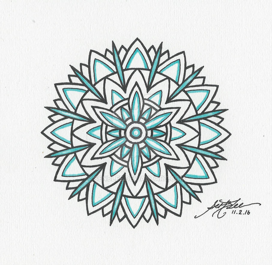 Blue Flower Tattoo by SenBLee on DeviantArt