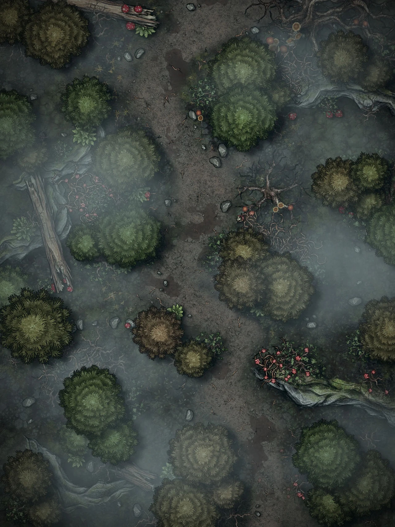 Cold Forge Battle Map Fog Forest Battle Map by Glinc13 on DeviantArt