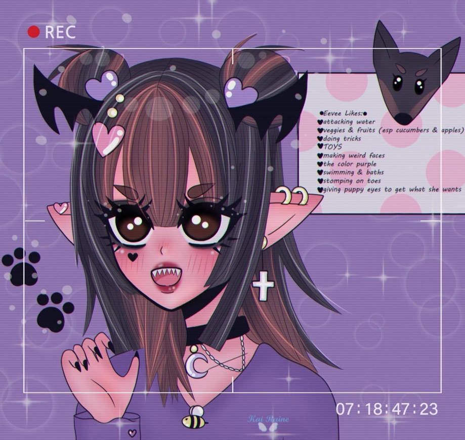 Sailor Raine My dog Eevee as a demon girl by sailor-raine on DeviantArt
