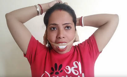 Indian Girl Sock Gagged 2