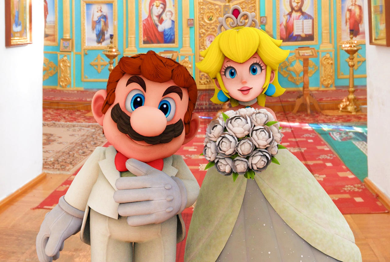 Happy Wedding Mario And Peach By Amethyst2013 On Deviantart