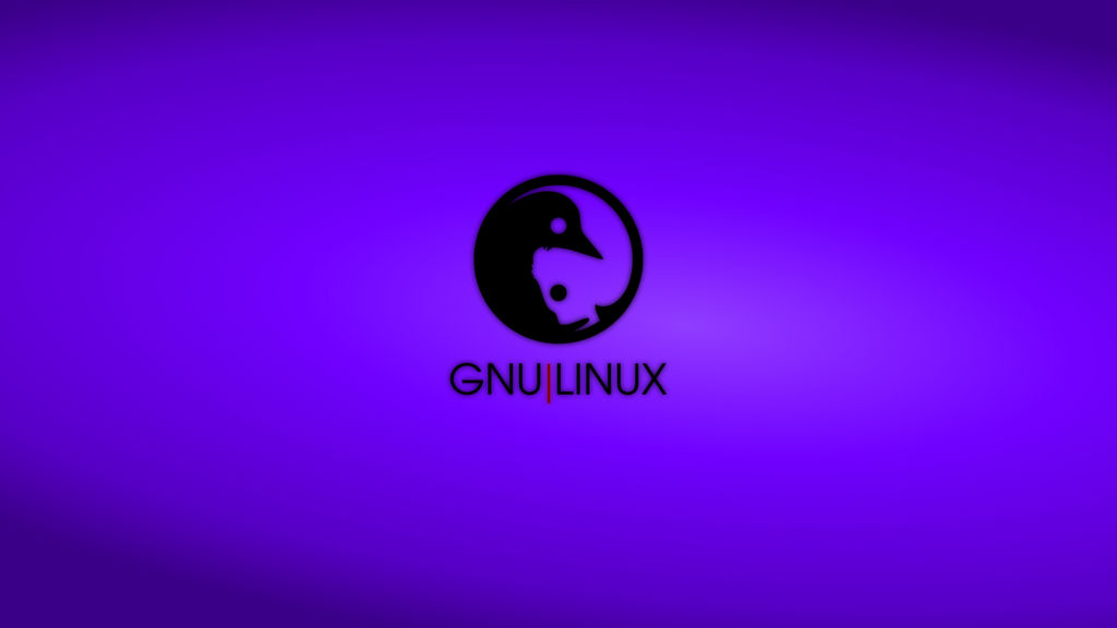 GNULinux YinYang Wallpaper | Indigo