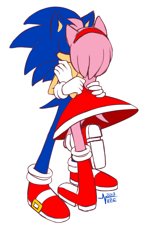 SonAmy kiss (MMD Animation) by Janie7The7Tigress