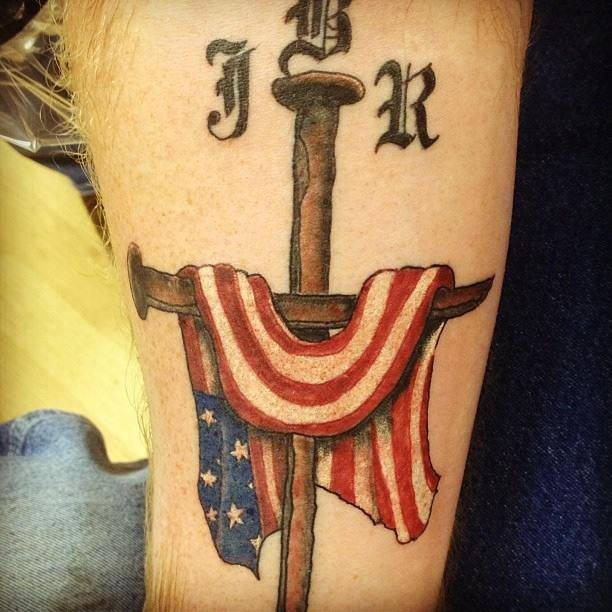 cross flag tattoo by TattooBear on DeviantArt