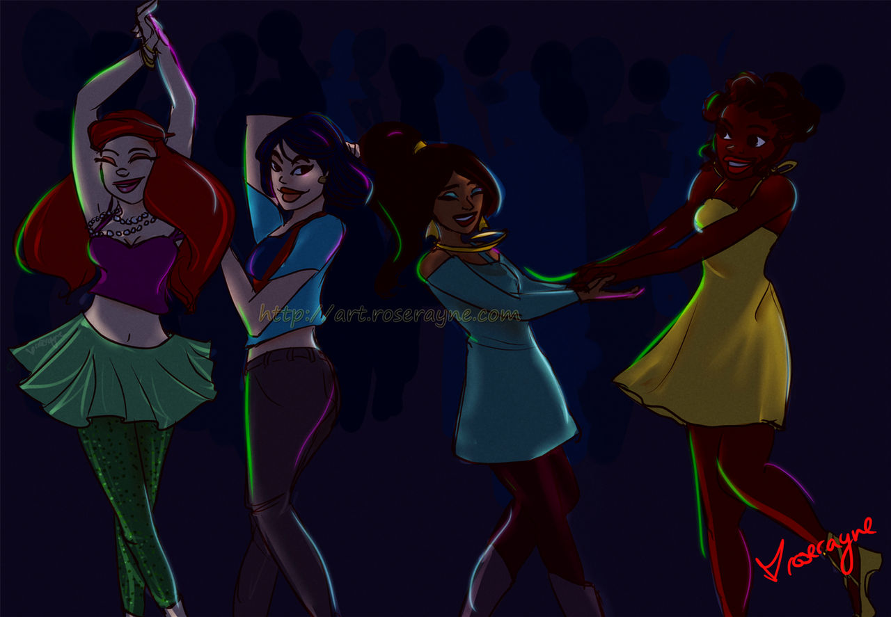 Disney Princess Dancing! :) by Rose-Rayne on DeviantArt