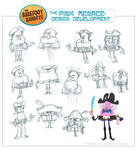 The Pink Menace Character Design