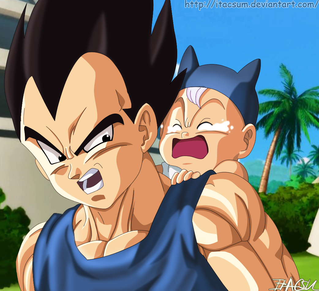 The best dad in the world [Vegeta and Trunk]