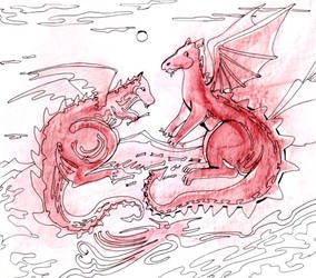 Two Red Dragons