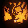 Gohan pumpkin carving