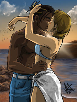 Aiyden x Surrey Kiss on the beach