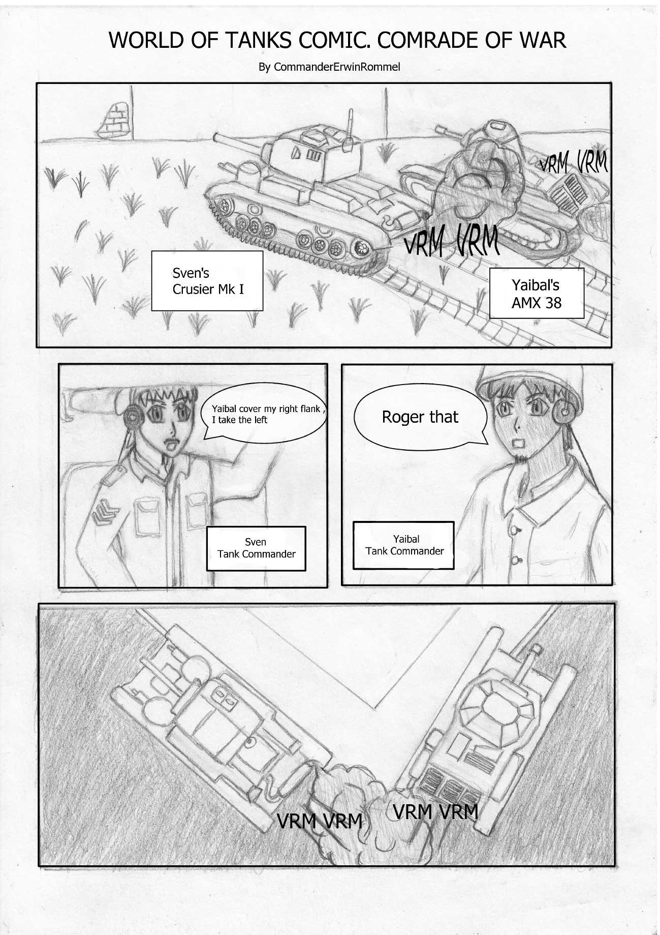 World of Tank Comic :Comrade Pag 1/4(Not finished)