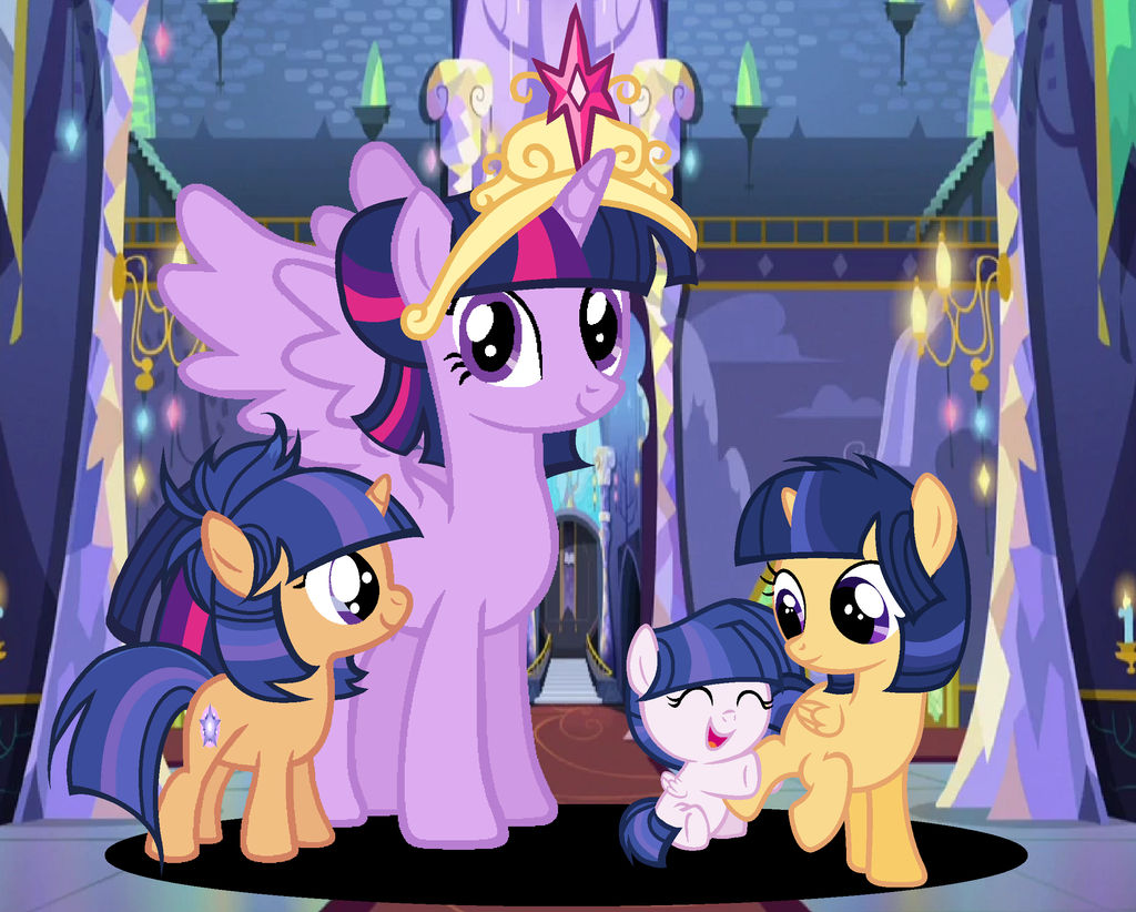 Twilight's daughters by yumigatchi on DeviantArt