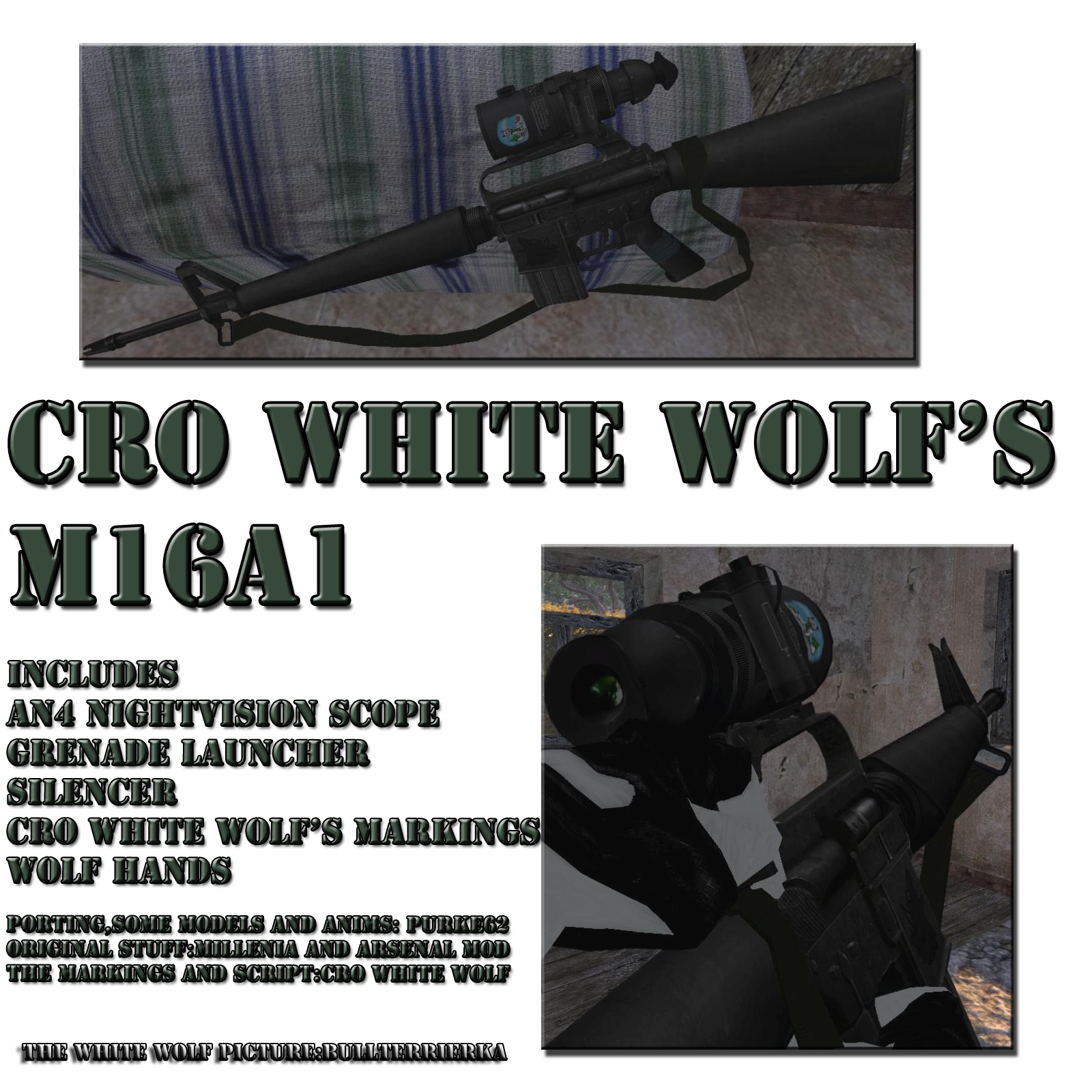 CRO White Wolf's M16A1