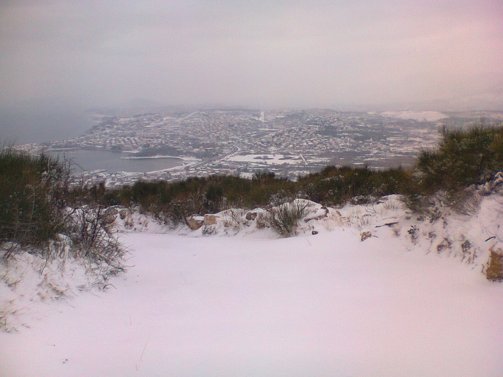 View from mountain trail