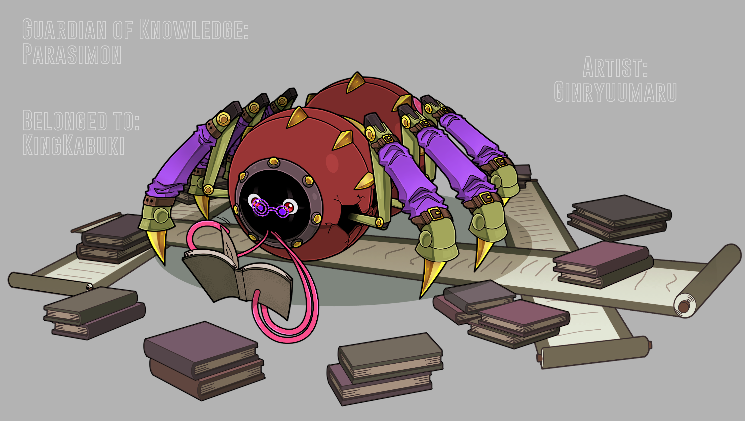 Comission - Parasimon (Pot Mode) by ginryuumaru on DeviantArt