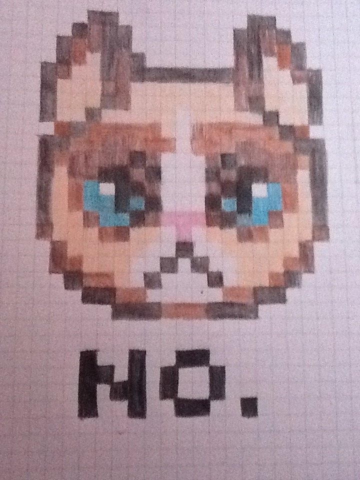 Pixilart - Grumpy Cat Pixel by Anonymous