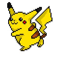 pixel pikachu by Lossetta