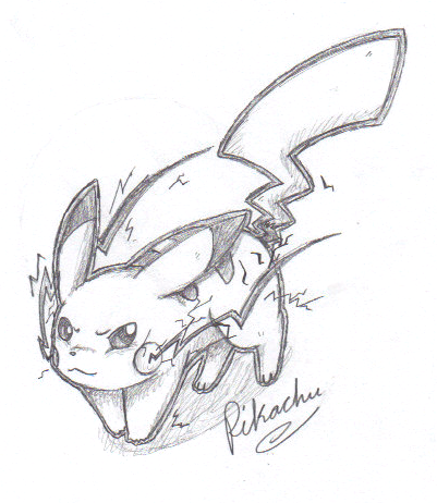 Pikachu's battle stance by Lossetta on DeviantArt