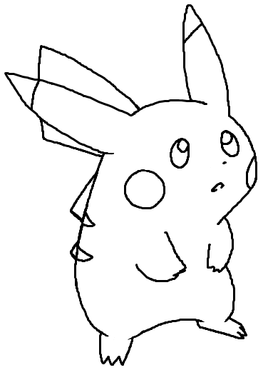 Pikachu Colorless Pikachu Without Color