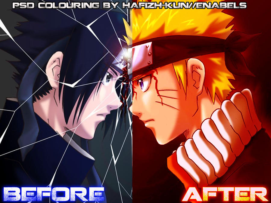 PSD Naruto Colouring by Hafizh-Kun//Enabels