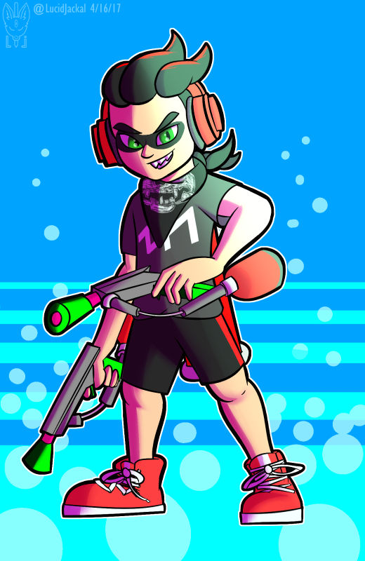 Commission - Inkling Fullbody by LucidJackal on DeviantArt