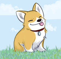 Happy Corgi