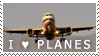 Airplane stamp by Dinkysaurus