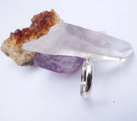 Quartz Crystal Geode Gemstone Ring