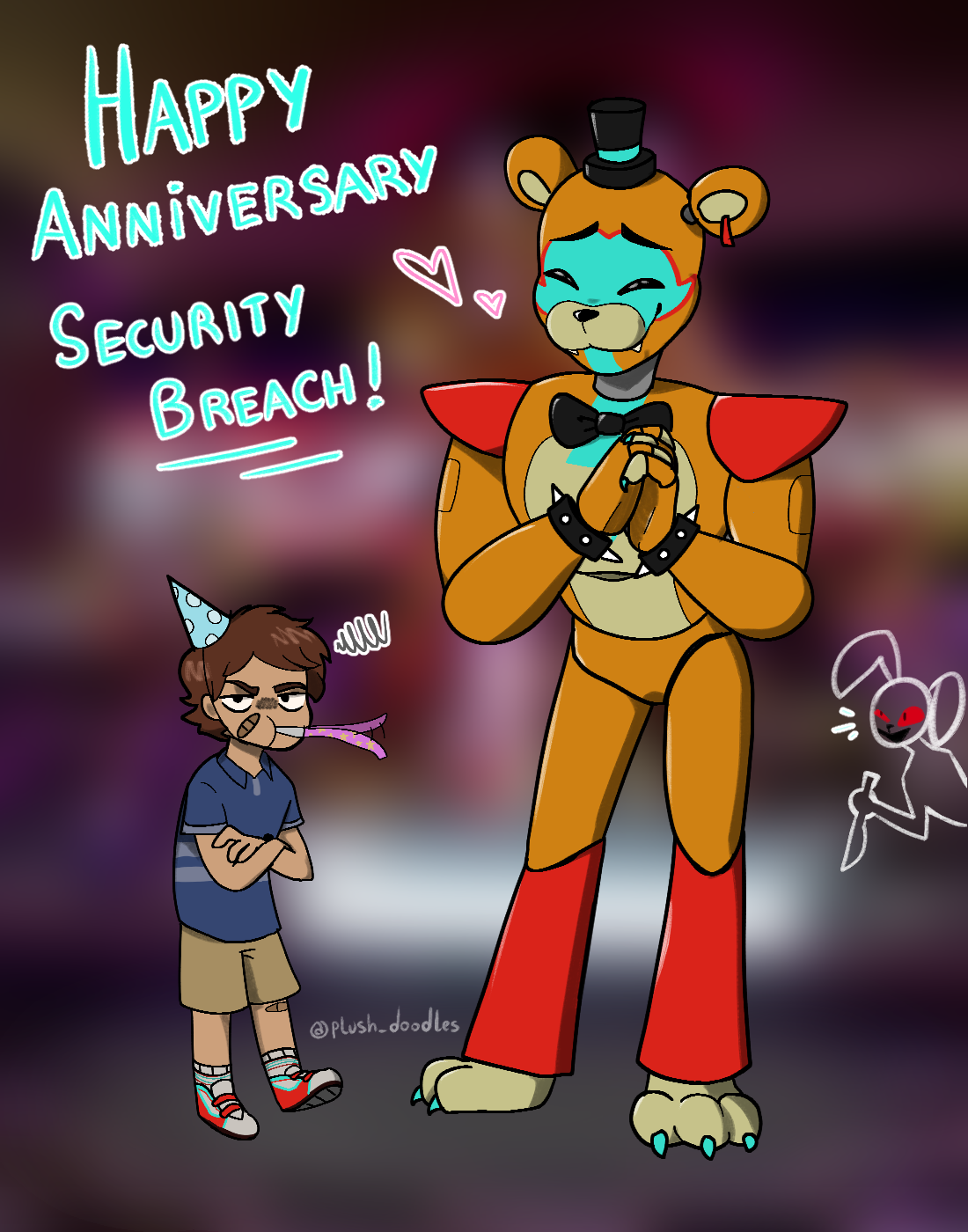 FNAF: Security Breach Glamrock Animatronics by lloline on DeviantArt