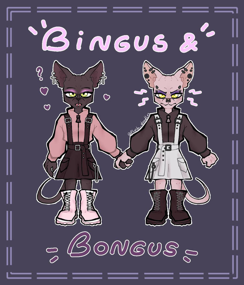 Bingus and Bongus by Plushdamono on DeviantArt