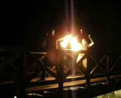 Fire Encounter on the Bridge